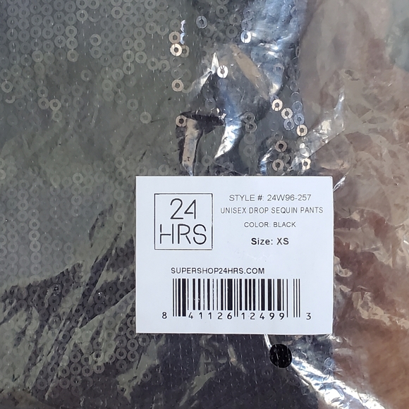 🖤 24HRS Black Sequin Drop-Crotch Joggers 🖤 - Picture 5 of 6